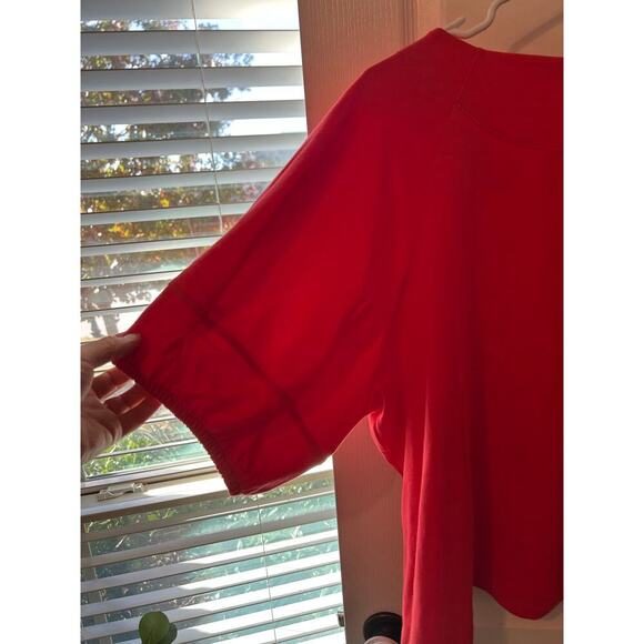 Set of 3!  Free Assembly red, blue and white striped and white puff sleeve knits - Picture 12 of 12